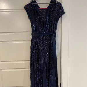 R&M Richards Navy Blue Dress